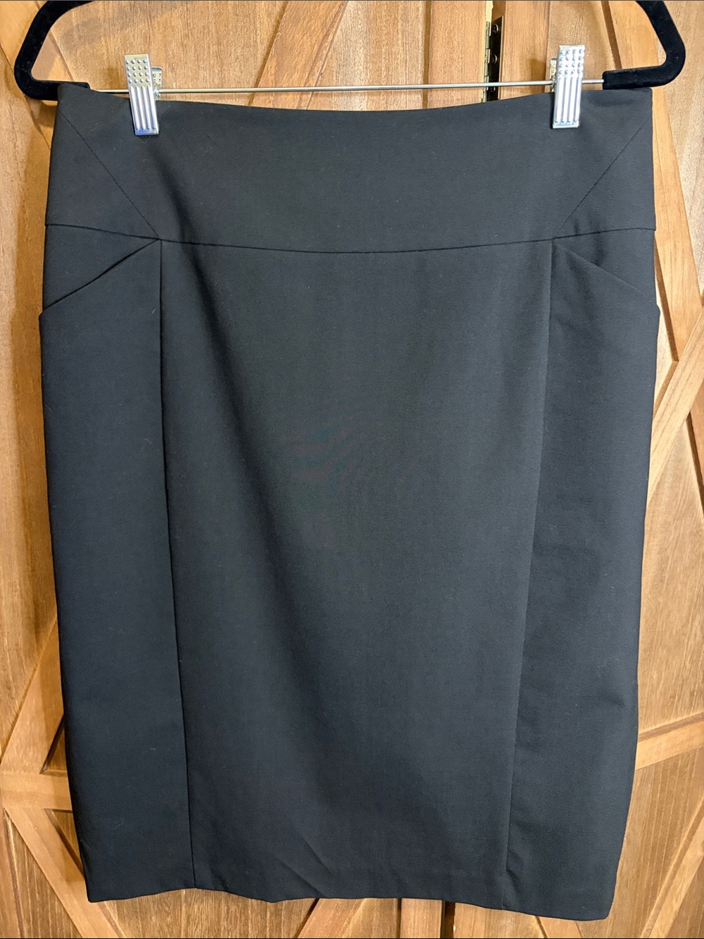 NICOLE BENISTI Black Tailored Pencil Skirt Lined Career Office Wear SIZE 10
